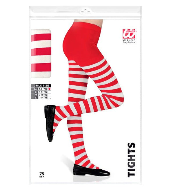 PANTY ROOD/WIT GESTREEPT van Widmann koop je bij Partywinkel