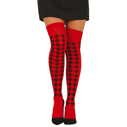 Panty Vierkant Rood Zwart van Fiestas Guirca koop je bij Partywinkel