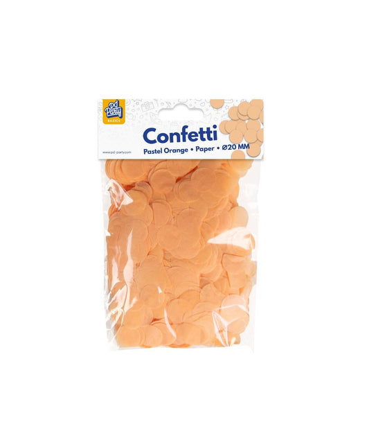 Confettis en papier - orange pastel
