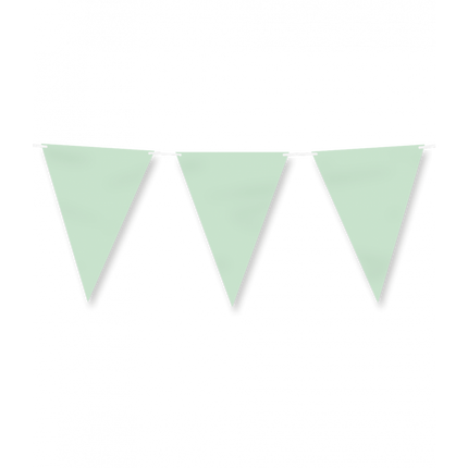 Ligne de drapeau en papier - Vert pastel