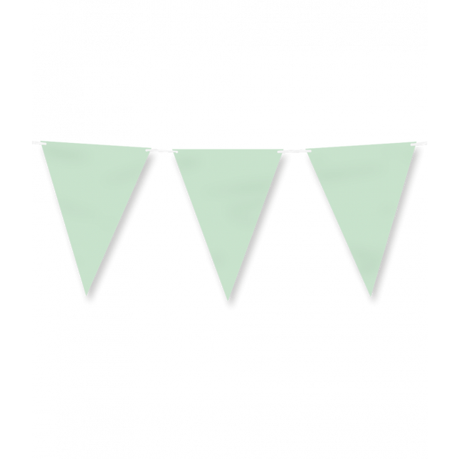 Ligne de drapeau en papier - Vert pastel
