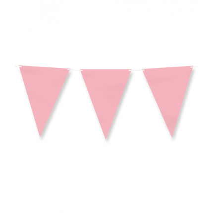 Ligne de drapeau en papier - Rose pastel