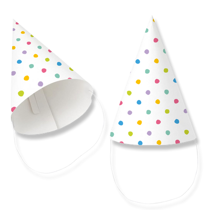 Chapeaux en papier - Party Dots