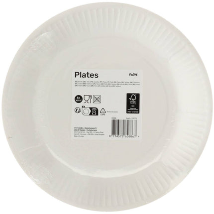 Papieren Borden - Rainbow Bday - 23 cm - 6 stuks van Folat koop je bij Partywinkel