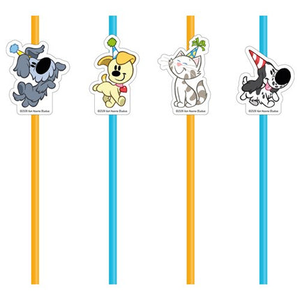 Pailles en papier Woezel<tamp>Pip – 8 pièces</tamp>