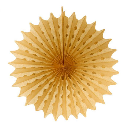 Papieren Waaier Goud 45cm van Folat koop je bij Partywinkel