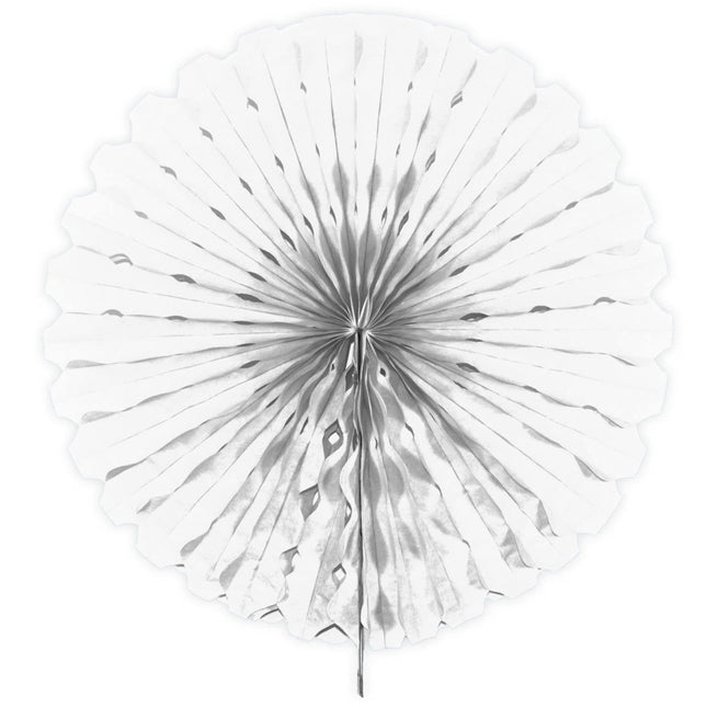 Papieren Waaier Wit 45cm van Folat koop je bij Partywinkel