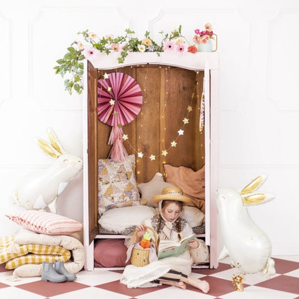 Papieren Waaiers Bloemen 3st van Partydeco koop je bij Partywinkel