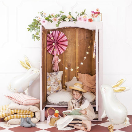 Papieren Waaiers Bloemen 3st van Partydeco koop je bij Partywinkel