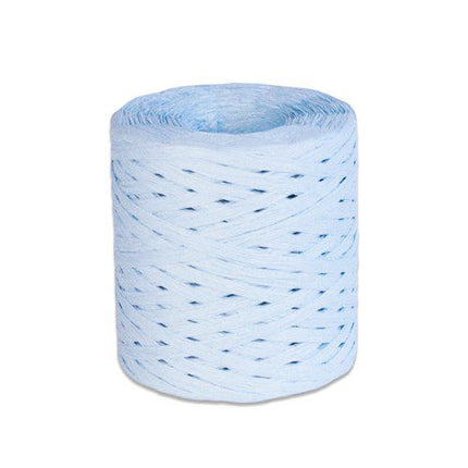 Ruban de papier bleu bébé (200m)