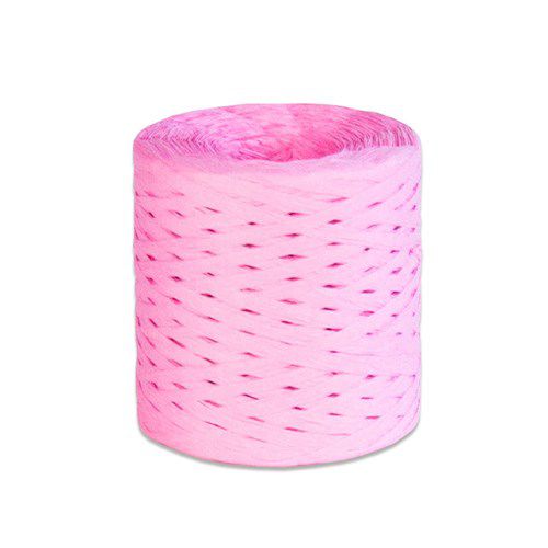 Ruban de papier rose bébé (200m)