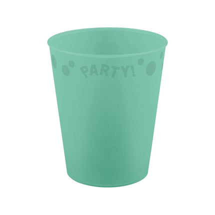 Party Beker Mintgroen Pastel 250ml van Procos koop je bij Partywinkel