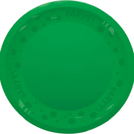 Party Bord Groen 21cm van Procos koop je bij Partywinkel