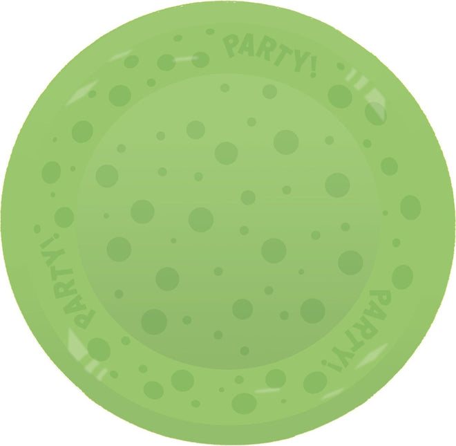 Party Bord Neon Groen 21cm van Procos koop je bij Partywinkel