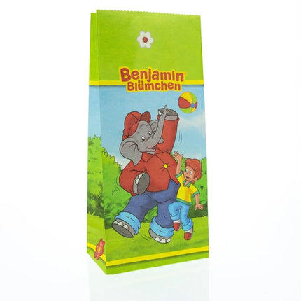 Sachets cadeaux Benjamin Blümchen avec autocollants, lot de 10
