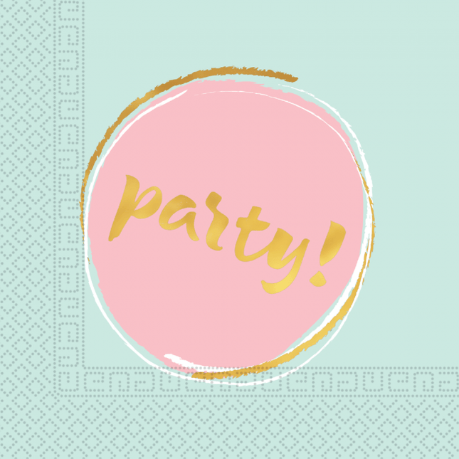 Party Servetten Pastel 33cm 20st van Procos koop je bij Partywinkel