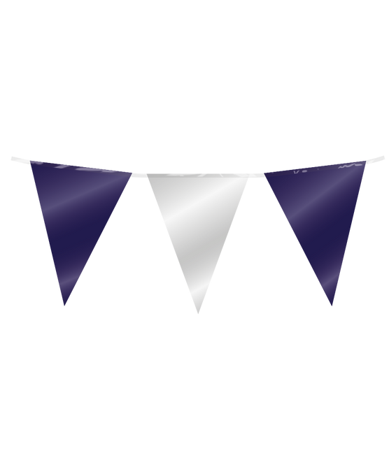 Ligne de drapeau bleu foncé argent