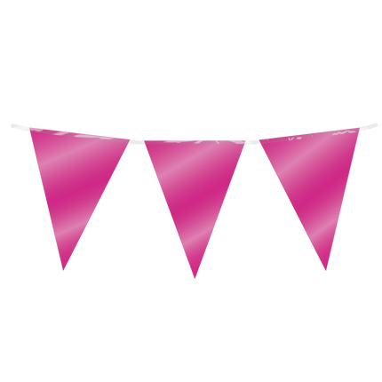 Party Flag Foil - Fuchsia