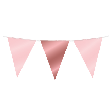 Ligne de drapeau rose or