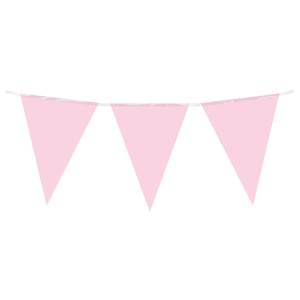 Ligne de drapeau rose clair pastel