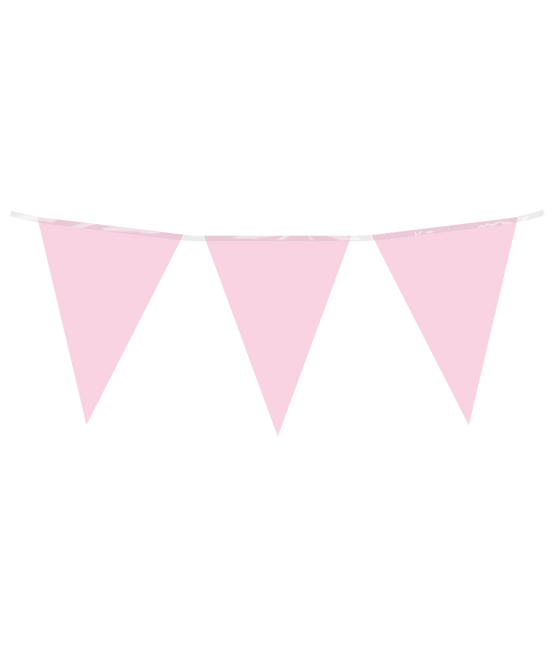 Ligne de drapeau rose clair pastel
