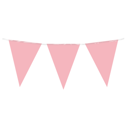 Ligne de drapeau rose pastel
