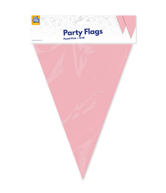 Ligne de drapeau rose pastel