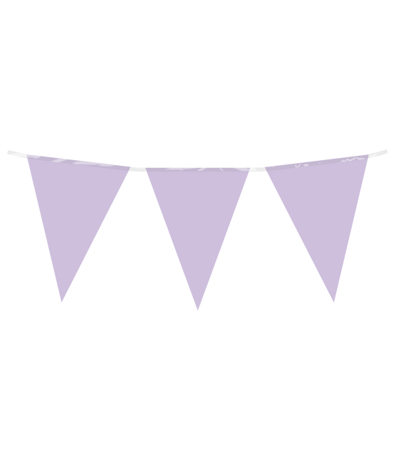 Ligne de drapeau violet pastel