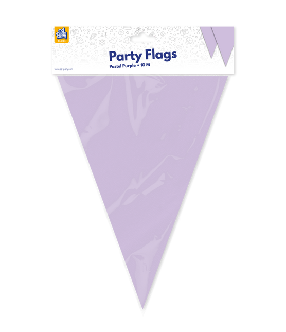 Ligne de drapeau violet pastel