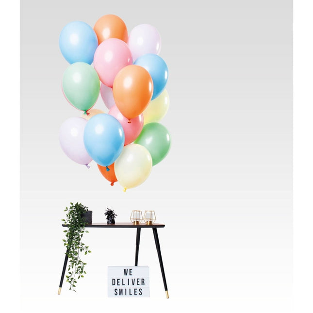 Pastel Ballonnen Chroom 33cm 15st van Folat koop je bij Partywinkel