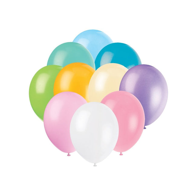 12" Ballons de baudruche en latex de qualité supérieure, 10 pièces - Pastel assorti