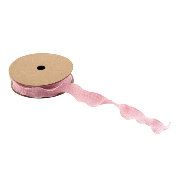 RUBAN DE RASSEMBLEMENT ROSE PASTEL 2,5 CM X 10 M
