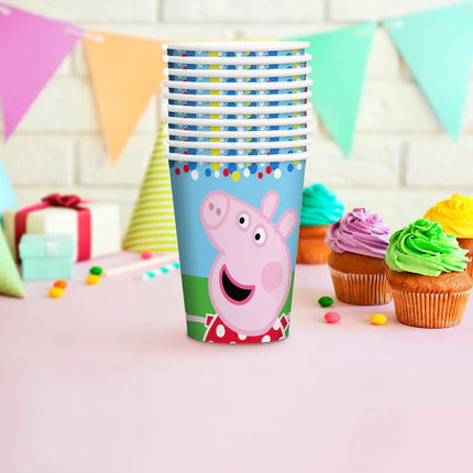 Gobelets Peppa Pig 250 ml, lot de 8