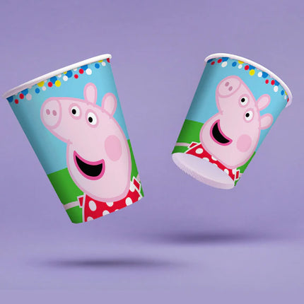 Gobelets Peppa Pig 250 ml, lot de 8