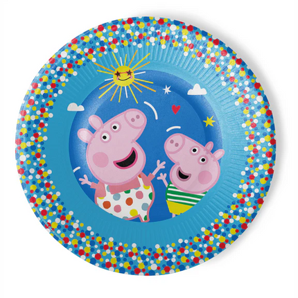 Assiettes Peppa Pig 23 cm, lot de 8