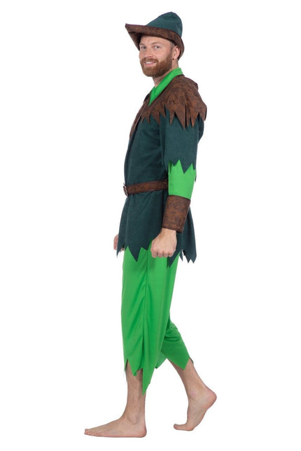 Peter Pan Kostuum Groen 4 delig van Wilbers & Wilbers koop je bij Partywinkel