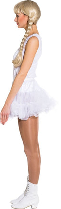Petticoat, wit met witte draadrand van Orlob koop je bij Partywinkel