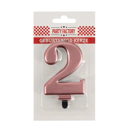 Bougie « 2 ans » en or rose