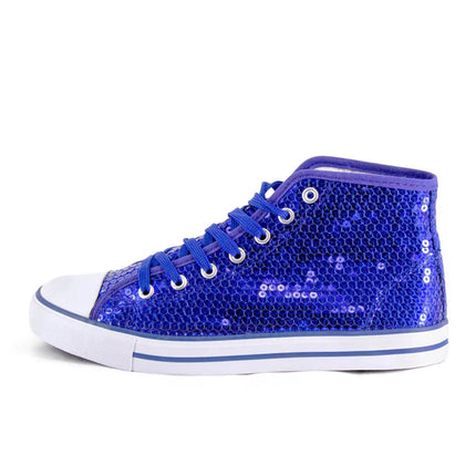 Chaussures bleues à paillettes