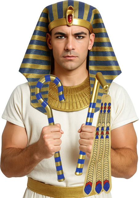 Pharaohs scepter 2 - piece set, 35 cms van Fiestas Guirca koop je bij Partywinkel