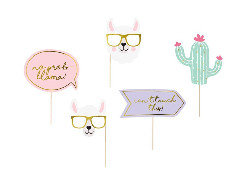 Photbooth Lama 5st van Partydeco koop je bij Partywinkel