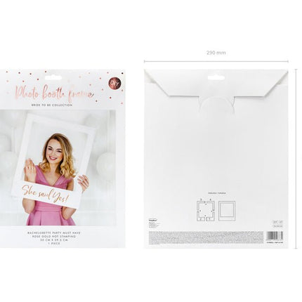 Photobooth Frame She Said Yes 59,5cm van Partydeco koop je bij Partywinkel