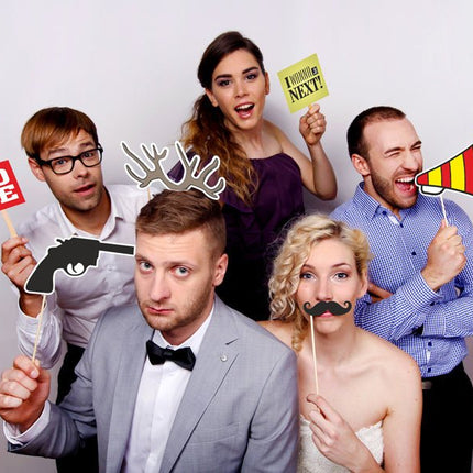 Photobooth Snorren 6st van Partydeco koop je bij Partywinkel