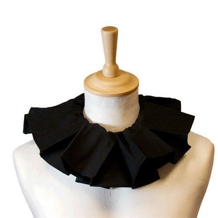 Pietenkraag Geplooid Zwart van Haza Witbaard koop je bij Partywinkel