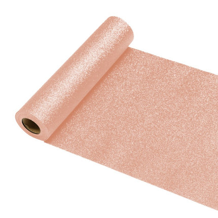 Chemin de table or rose pailleté 30 cm 5 m