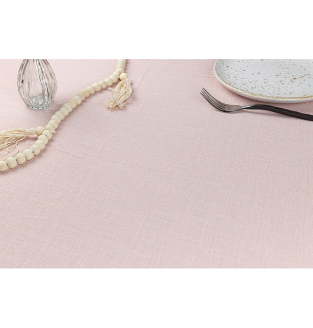 Nappe rose pâle en coton 2.4m