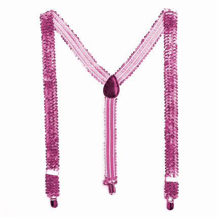Bretelles à paillettes fluo, 2,5 cm
