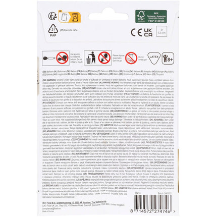 Piraat Ballonnen Gekleurd 33cm 6st van Folat koop je bij Partywinkel