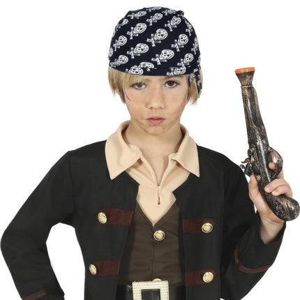 Piraat Bandana Zwart Wit van Fiestas Guirca koop je bij Partywinkel