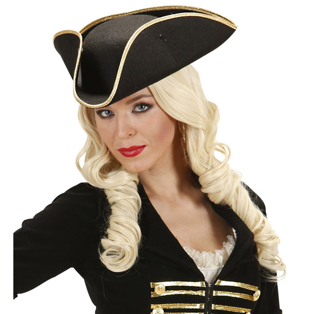 Piraat Hoed Zwart van Widmann koop je bij Partywinkel